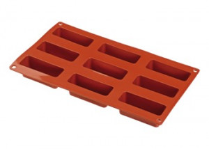 9 Cakes Stile Plumcake rettangolari. Stampo Antiaderente in silicone Platinico di alta qualità. - Img 2