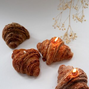 Cornetto Croissant stampo silicone candele