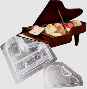 Pianoforte stampo cioccolato 3D