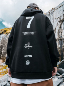 Felpa nera seven