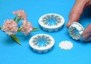 Garofano. Set di 3 cutter in plastica