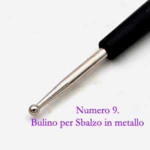 Numero 1. Bulino per Sbalzo in metallo