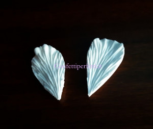 Orchidea Frilled 6 cm. 2 Venatori in silicone