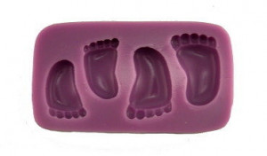 Neonato piedini  Stampo in silicone