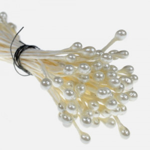 Pistilli per fiori Modecor Giallo Rosa e Bianco 72 pz. - Img 2
