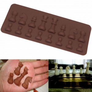 Scacchi. Stampo in silicone di 16 forme