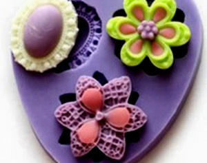 Stampo in silicone Fiori e Cameo. - Img 5