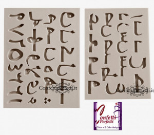 alfabeto arabo stampo lettere
