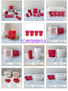 Amore e Love San Valentino candele