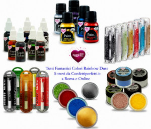 Argento Scuro. Metallizzato e Setoso in Polvere. Rainbow Dust per il cake