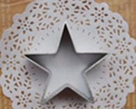 Casa, Farfalla, Ottagono,Quadrato,Fiore,Cuore e Stella. Set di 7 stampi in metallo. - Img 7