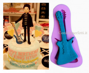 Chitarra elettrica Fender stampo per decorare torta