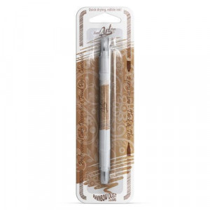 CIOCCOLATO Latte. Doppia Punta. Pennarello Alimentare con 2 punte di 0,5 mm e di 2,5 mm. Rainbow Dust Food Art Pen - Img 2