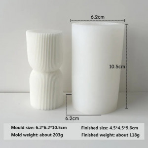 stampo Colonna Geometrica per candele si cera