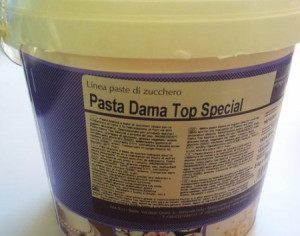 DAMA TOP SPECIAL 5 Kg. Pasta di zucchero BIANCA x Copertura e Modelling. Irca. Senza Glutine - Img 2