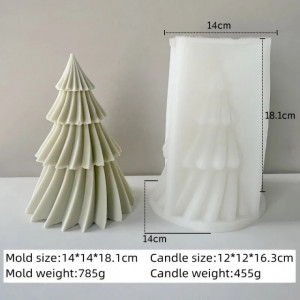 stampo candele albero natale