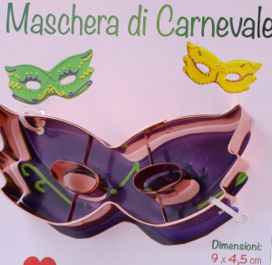Maschera Carnevale. Stampo e Tagliapasta in metallo Ramato. - Img 1