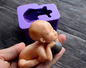 Stampo silicone neonato per il Cake design