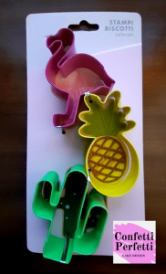 Pellicano Ananas e Cactus. Set di 3 grandi tagliapasta