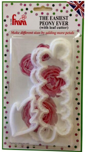 Cutter stampo per realizzare una Peonia con la gum paste