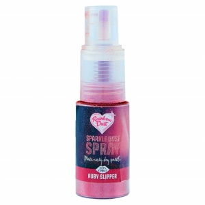spray glitterato rubino