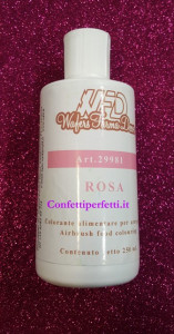Rosa 250 ml. Colorante a base acqua per Aerografo. WFD - Img 1