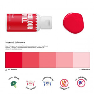 Mill colorante base olio rosso