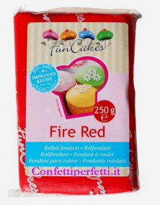 Rosso Pasta di zucchero FunCakes Senza Glutine e Kosher