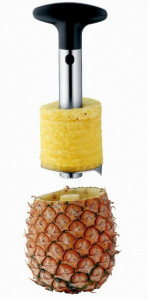 Strumento in acciaio per sbucciare e affettare un' Ananas. - Img 1