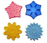 Timbri Fiori.Set di 4 grandi stampi.tagliapasta - Img 1