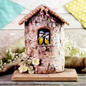 Tronco d'Albero. Fantastico grande Stampo in silicone Rustic Birch. Originale Karen Davies. - Img 4