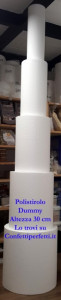 Altezza 30 cm. Basi in polistirolo Tonde