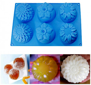 Fiori. Grande stampo in silicone per il cake design