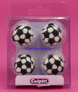 Kit di 12 Pallone da calcio in zucchero.