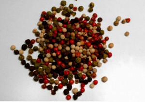 Miscela Gourmet. Pepe nero-bianco-verde e rosa. 50 gr.