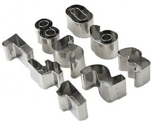 Stampo Tagliapasta Numeri In acciaio inox