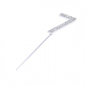 Oro e Argento. Eleganti Numeri Strass Glitterati molto luminosi. Cake Topper - Img 5