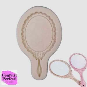Specchio decorato Vintage. Stampo in Silicone