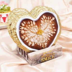 Stampo in silicone a forma di Cuore. Set di 4 stampi per resina
