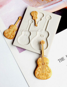 Chitarra Classica. Stampo in silicone per decorare torte