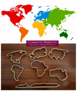 Continenti terrestri. Europa Asia Americhe Africa Australia Antartico. Fantastico Set di 7 stampi