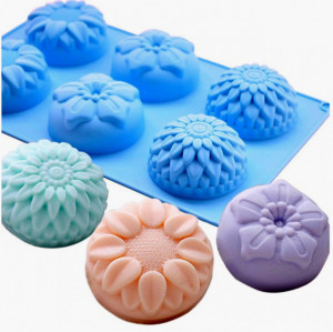 Fiori. Grande stampo in silicone per biscotti
