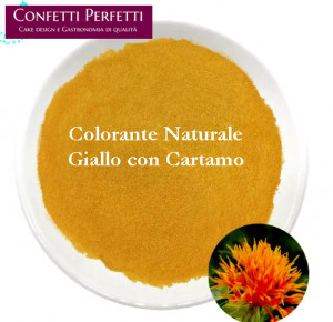 Giallo con Cartamo. Colorante Naturale. 100% Vegano. 65 gr.