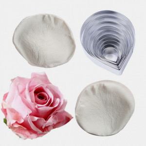 Grande Petalo Rosa Cutter in Metallo  Stampi in silicone