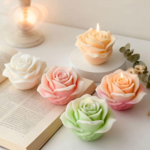 Mano che abbraccia una Rosa candela