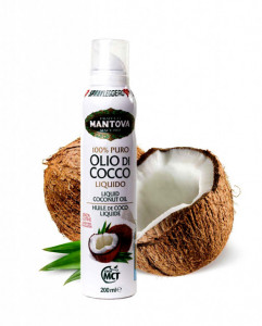 Olio spray di Cocco puro al 100%. Nutraceutico