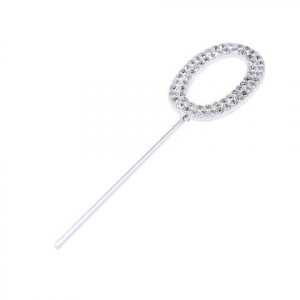 Oro e Argento. Eleganti Numeri Strass Glitterati molto luminosi. Cake Topper - Img 6