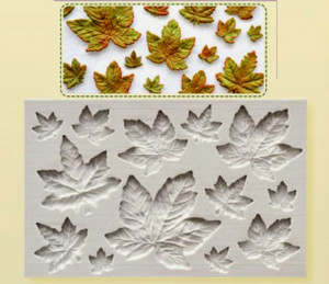 13 Foglie  Stampo in silicone per il cake design