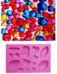 14 Diamanti e Gemme Preziose. Stampo in Silicone - Img 1