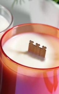 3 Cuori - Stoppini in legno per candele